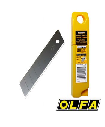 Lames Olfa HB-20 pour cutters 25mm